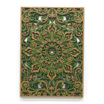 Green Color Wooden Mandala Art