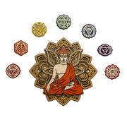 Flower Buddha & 7 Chakras Set Combo Pack