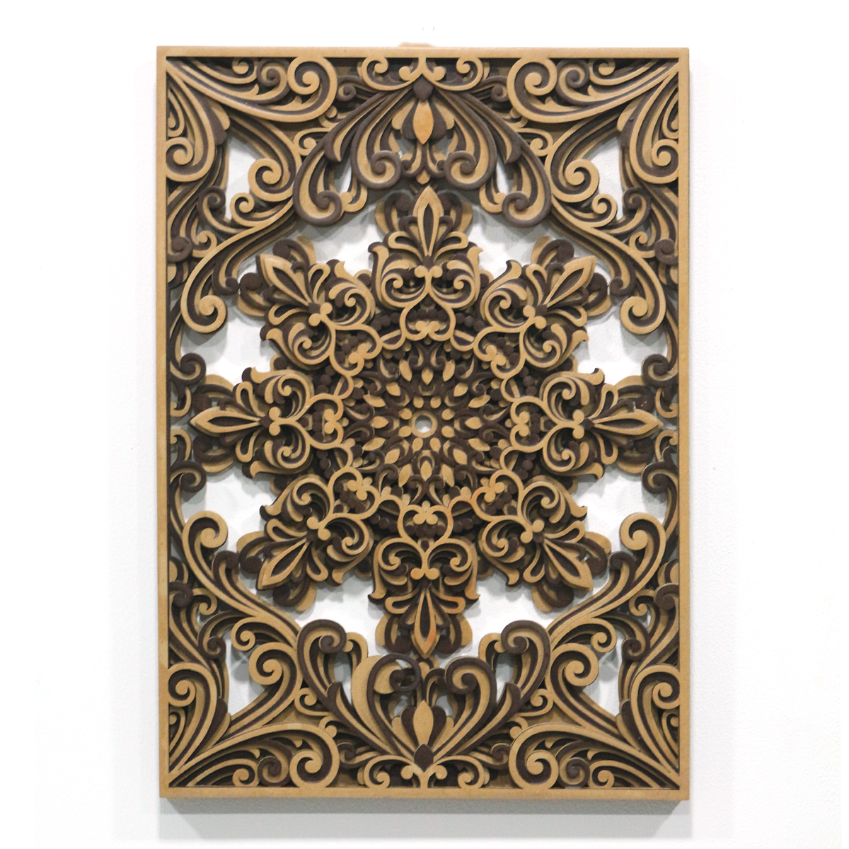 Brown Color Flower Wall Art