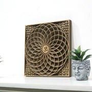 OM Square Mandala Wall Art