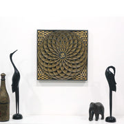 Illusion Ohm Mandala Wooden Art