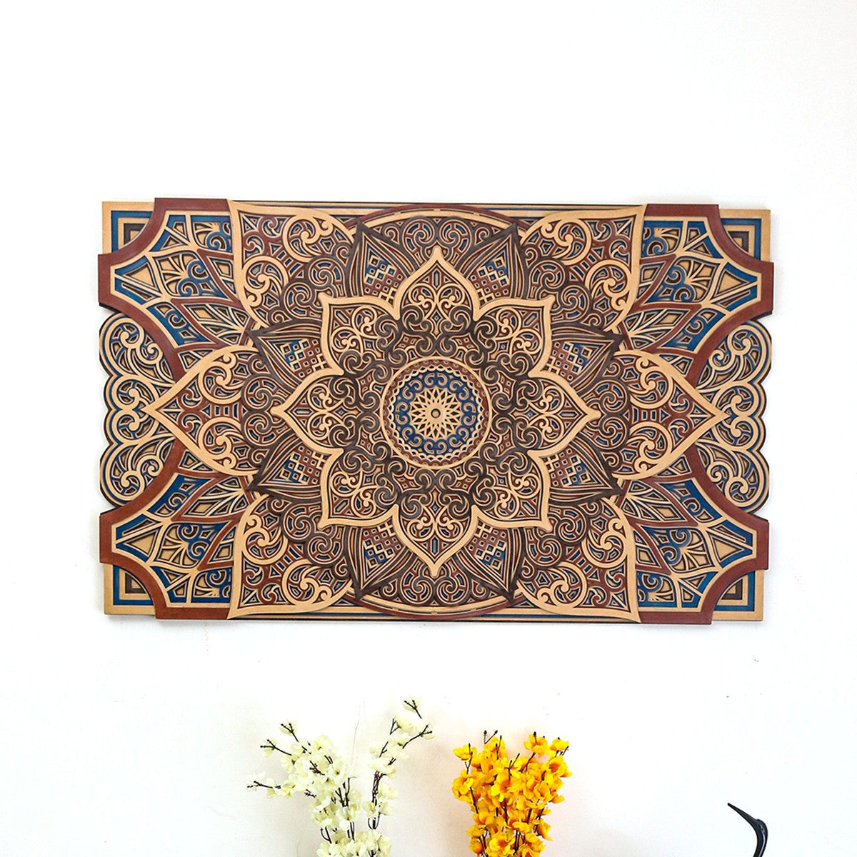 Jasmine Mandala Wooden Art