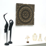 Large wooden sculpture wall art