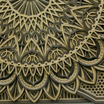 Intricate Carving Wooden Art