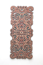 Rectangle Flower Mandala Wooden Art