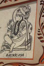 Swami Narayan Wooden Mandala Art