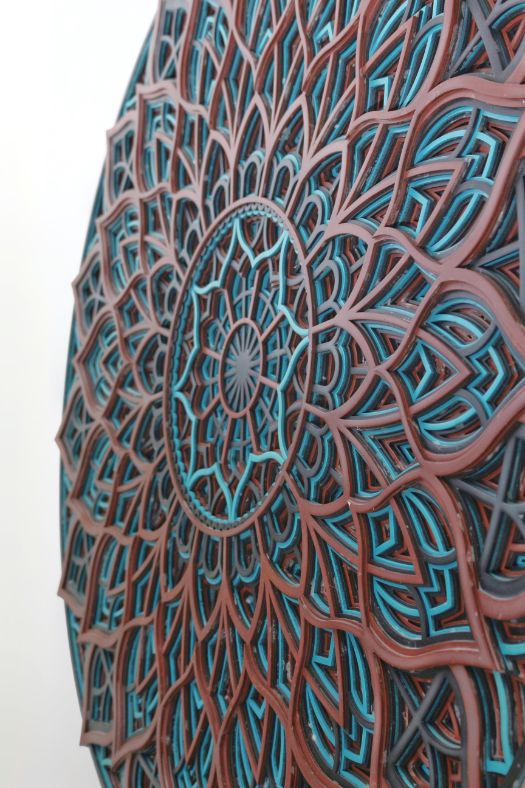 Big Mandala Wooden Art