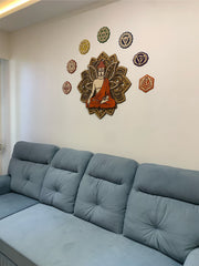 Flower Buddha & 7 Chakras Set Combo Pack